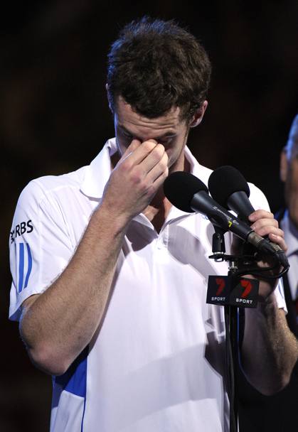 Australian Open 2010: Andy piange durante la cerimonia di premiazione (Ap)